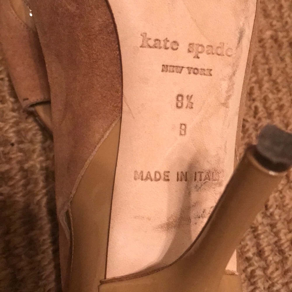 Kate Spade ♠️ Suede/Paten Leather Heels - Picture 6 of 8